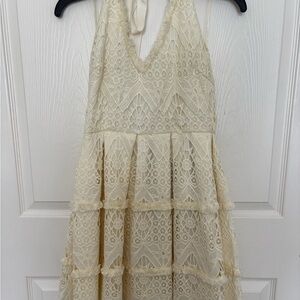 Ima Lemon Cream Lace women’s Dress